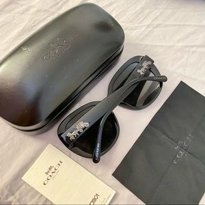 Coach black sunglasses